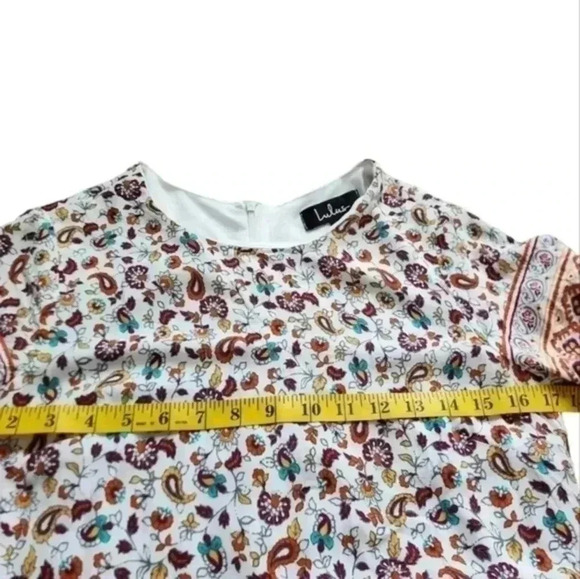 Lulus Nikolai Dress Floral Cottagecore Dainty Paisley Feminine Womens S White - Picture 12 of 14